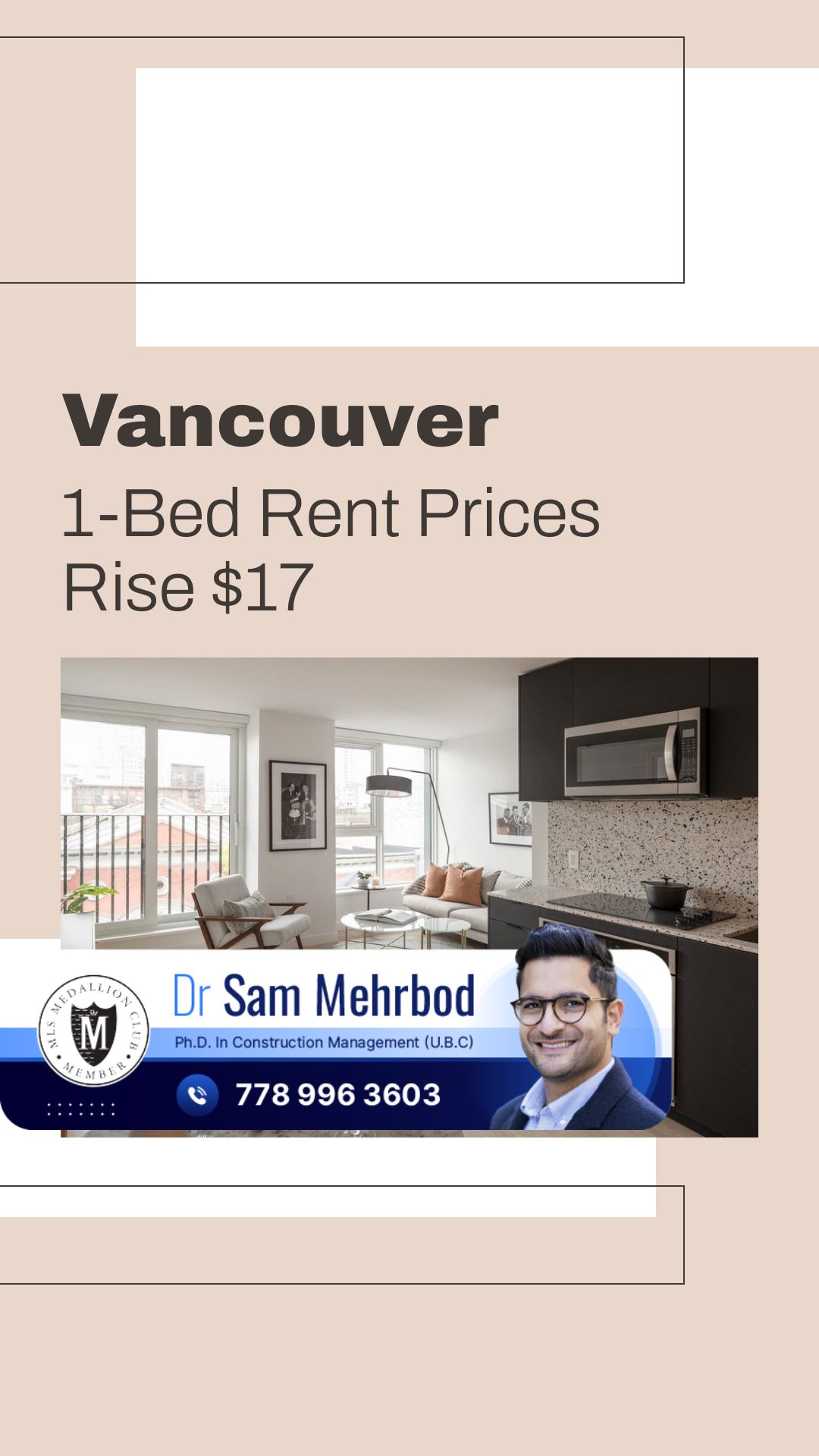 Vancouver 1-Bed Rent Prices Rise $17 in Mid-Q3