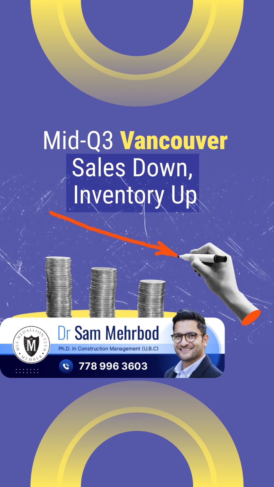 Mid-Q3 Vancouver Sales Down, Inventory Up